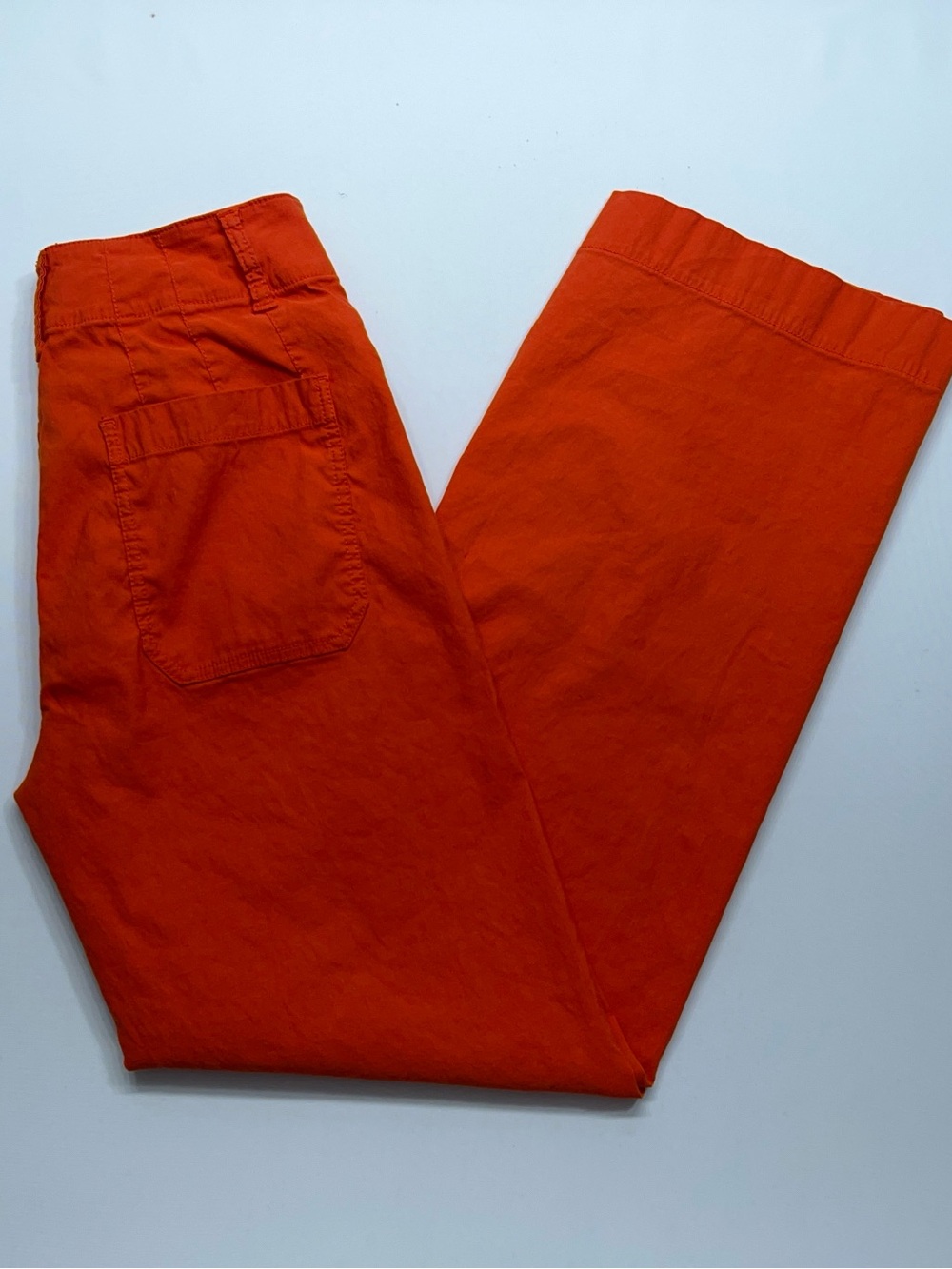 Maeve Wide Leg Pants in Bright Orange
